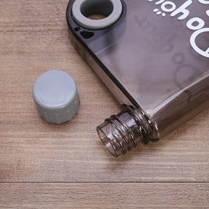 Frosted Round Hole Handheld Cup <b>Notebook</b> Water Jug Minimalist <b>Square</b> Water Bottle With Ring <b>Paper</b> Style Water Bottle - Product Image 3