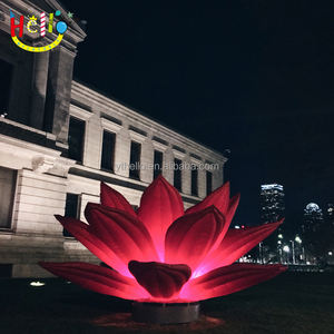 Fleur de Lotus géante extérieure LED à <span class=keywords><strong>changement</strong></span> de couleur rose nénuphar gonflable pour <span class=keywords><strong>d</strong></span>écoration de scène <span class=keywords><strong>d</strong></span>'événement - Product Image 3