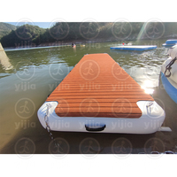 Rampe d'accès gonflable portable sur mesure, ponton flottant gonflable en Drop Stitch, plateforme de quai gonflable pour mer/rivière