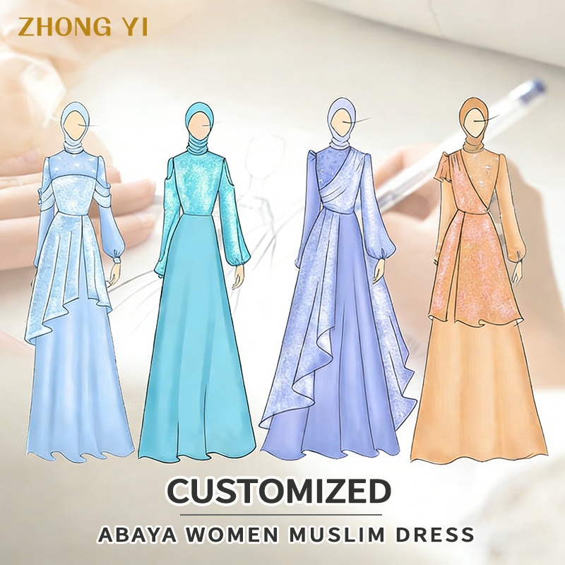 Custom New Sweatshirt Abaya Muslim Dresses