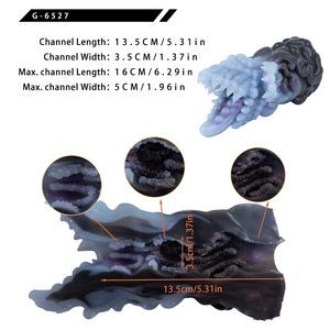 G6527 Deep Sea Fantasy Creature Silicone Male <b>Masturbator</b> Multi-Wing Design Single Channel Soft Portable Male Sex Toy - Product Image 6