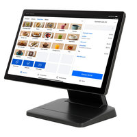 Caja Registradora de aluminio plegable de escritorio de 15,6 pulgadas personalizada al por mayor para restaurante con pantalla táctil POS Android/Windows Wi-Fi 6 Bluetooth