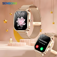 Reloj inteligente SENBONO Unisex MK88 OLED Monitor de ritmo cardíaco para dormir 100 + modos deportivos llamada entrante rastreador de actividad física reloj inteligente para exteriores