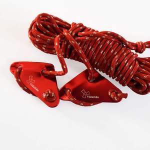 Vidalido แผ่นปรับรูสามรู, แผ่นหยุดกระโจมอุปกรณ์เสริมสำหรับเต็นท์ห่วงเชือกลมแผ่นสามเหลี่ยม - Product Image 4