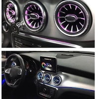 Éclairage ambiant LED pour voiture RGB 64 couleurs, lumière LED musicale pour voiture pour Mercedes-Benz Classe A W176 CLA C117 GLA X156
