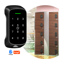 Seguridad electrónica sin llave Ttlock huella dactilar contraseña Digital Smart Locker gabinete cerradura biométrica impermeable para gimnasio Oficina