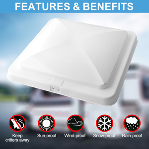 Cache-ventilateur de toit <span class=keywords><strong>pour</strong></span> <span class=keywords><strong>camping</strong></span>-<span class=keywords><strong>car</strong></span> en PP, pliable manuellement, avec support <span class=keywords><strong>pour</strong></span> tuyau <span class=keywords><strong>d</strong></span>'évacuation, <span class=keywords><strong>accessoires</strong></span> <span class=keywords><strong>pour</strong></span> ventilateur de toit de <span class=keywords><strong>camping</strong></span>-<span class=keywords><strong>car</strong></span> et caravane - Product Image 4