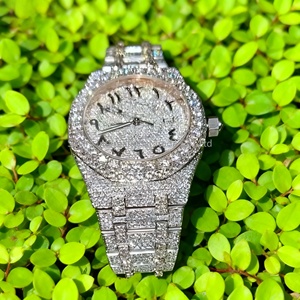 Montre mécanique automatique Hip Hop Super pour hommes, VVS D couleur moissanite, nouvelle montre sport de designer, verre glacé, aiguilles - Product Image 4