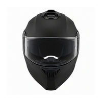 Casque de moto intégral homologué DOT, coque en ABS, visière transparente, doublure en polyester, couleur unie, équipement de conduite