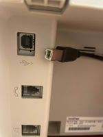 Kabel Data AM ke BM Hitam 1,5M untuk Printer, Scanner, dan Perangkat Lainnya yang Memiliki Port Persegi