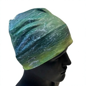 Gorro Unisex al por Mayor con Estampado por Sublimación, Degradado Verde Azul, Gorro Casual para Exteriores, 56-58CM, Material de Poliéster - Product Image 4