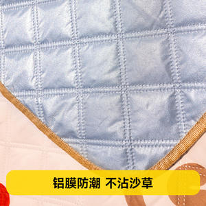 เสื่อปิกนิกยี่ซิดาน 200x200 ซม. เสื่อปิกนิกกลางแจ้งทรงสี่เหลี่ยมกันความชื้นพร้อมธีมสัตว์น่ารักสำหรับปิกนิกครอบครัว - Product Image 2