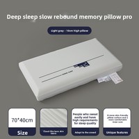 Bantal Tidur Hotel Generasi Kedua Deep Sleep Pro Zero Pressure, Busa Memori Slow-Rebound, Sutra Es Lembut, untuk Tidur Menyamping