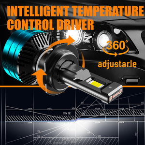 CopperTube 130w Faros LED H7 Bombillas para Coche H11 Canbus Luces <span class=keywords><strong>H4</strong></span> Faros LED para Coche con Luz Baja y Alta - Product Image 3