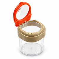Boîte d'observation d'insectes transparente avec couvercle loupe, collecteur de insectes ventilé pour l'exploration de la nature en plein air des enfants