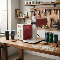 Máquina de Marcado Láser CO2 RF DAVI de 35W con Sistema Galvo para Madera, Cuero, MDF, Acrílico, Papel, Tela, Cartón, Marcado de Alta Velocidad