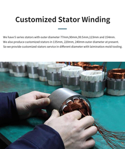 Custom Brushless DC Motor Accessories 77mm 90mm 123mm 154mm Winding <strong>Stator</strong> and Rotor Assembly EMP LSK - Product Image 6