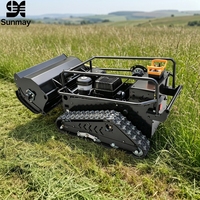 Grande tondeuse robot auto-propulsée à chenilles, hydraulique intégrale, télécommandée, à essence, pour pelouse, DIY, efficace et robuste