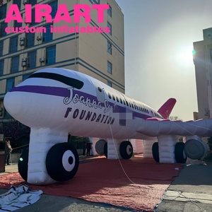 Bơm hơi khổng lồ máy bay, airart inflatables tùy chỉnh Inflatable trắng máy bay, hỗ trợ tùy biến Inflatable Máy bay mô hình - Product Image 3