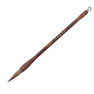 Weasel Hair — brosse adhésive à poignée en bois <span class=keywords><strong>de</strong></span> haute qualité, calligraphie chinoise, écriture, peinture à l'<span class=keywords><strong>encre</strong></span> pour artiste - Product Image 1