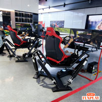 Simulateur de course de voitures 9D VR Dynamic Motion Drive 5060 5070Ti, équipement d'arcade de conduite, 6 degrés de liberté, cylindre 3, fibre de verre, intérieur/extérieur