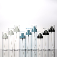 Bouteille de toner en plastique d'origine de l'usine 50ml 100ml 30ml contenant transparent bouteille de pulvérisation de brouillard en plastique pour corps cosmétique