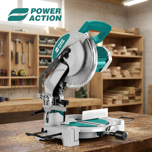 <span class=keywords><strong>Scie</strong></span> à <span class=keywords><strong>onglet</strong></span> électrique coulissante 1800W neuve pour table d'atelier, <span class=keywords><strong>scie</strong></span> de précision pour la coupe du bois, idéale pour la menuiserie et la fabrication de meubles - Product Image 1