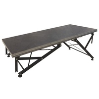 Plateforme de Scène Portable en Alliage d'Aluminium 6082-T6, Hauteur Réglable (40-100cm), Surface en Contreplaqué/Acrylique/Tapis, Installation Facile