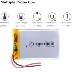 Batterie lithium-ion polymère rechargeable 3,7 V 1000 mAh à bas prix du fabricant HZ, 503450 avec certification KC - Product Image 4