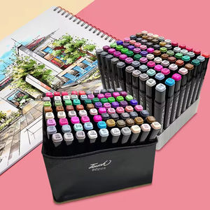 कला मार्कर सेट 24/48/60/80/120/168 रंग शराब आधारित दोहरी-टिप अनुकूलन योग्य पैकेजिंग पेंटिंग आपूर्ति - Product Image 5