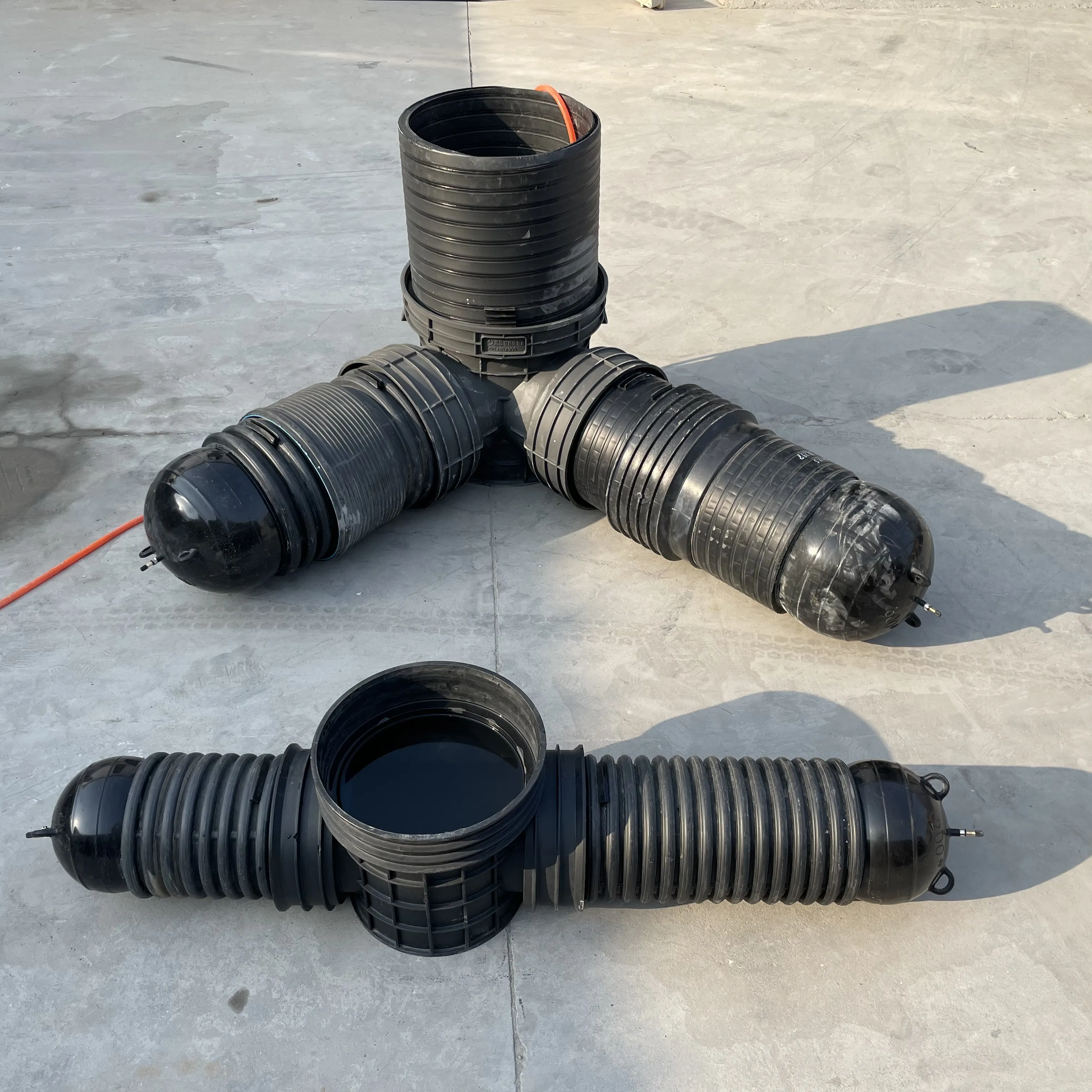 Pipe rubber inflatable airbag experimental water-closed plug