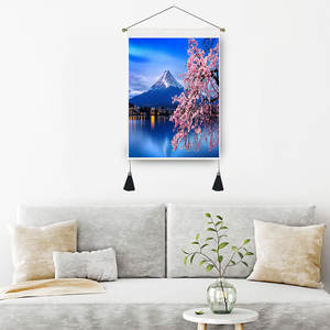 พรมกุหลาบแบบกำหนดเอง35*50ซม.,ผ้าลินินลายดวงจันทร์ทาโรต์ผ้าลินินตกแต่งบ้าน - Product Image 2