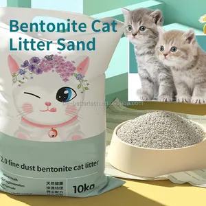 Kostenlose Proben Kätzchen-Sand 1,5 mm 2,0 mm 3,0 mm Klumpen-Silikon-Kristall Tofu Bentonit Katzenklo