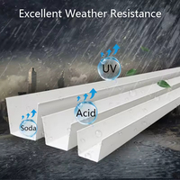 Système de drainage de gouttière de pluie de gouttière de PVC de pluie de tuile de toit de longue durée