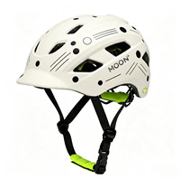 Casque de vélo unisexe MOON Light en polycarbonate pour les trajets quotidiens, avec absorption des chocs et ventilation, idéal pour le cyclisme urbain décontracté