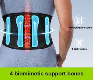 Đai hỗ trợ thắt lưng, bảo vệ cột sống thắt lưng, chất liệu thun co giãn, có thể điều chỉnh, giảm đau - Product Image 4