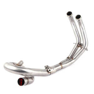 FZ-07 MT-07 выхлопных газов из углеродного волокна, выхлопная труба для мотоцикла, FZ07, MT07, <span class=keywords><strong>XSR</strong></span> 700, 2014-2017, выхлопная Передняя труба, глушитель, полная система - Product Image 3