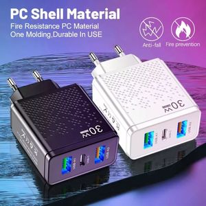 Dual <b>USB</b> Charging 30W Fast Charger QC3.0 PD Charger <b>USB</b>-<b>C</b> Power Supply <b>Adapter</b> Type <b>C</b> Charger Box for Smart Phones - Product Image 2