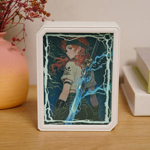 Regali di Natale Personalizzati, Lampada Anime con Ritagli di Carta, <span class=keywords><strong>Action</strong></span> Figure con Luce LED, Cornice in ABS, Lampada Intagliata in Carta, Regalo per Bambini - Product Image 4