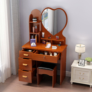 Toeletta Moderna Bianca in Legno con Specchio Illuminato e Contenitore, per Appartamento e Camera da Letto, Sedia e Pannello Trucco di Alta Qualità - Product Image 3