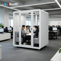 Cabine insonorisée commerciale, pod de bureau préfabriqué, pod insonorisé, réduction du bruit, isolation acoustique pour studio à domicile