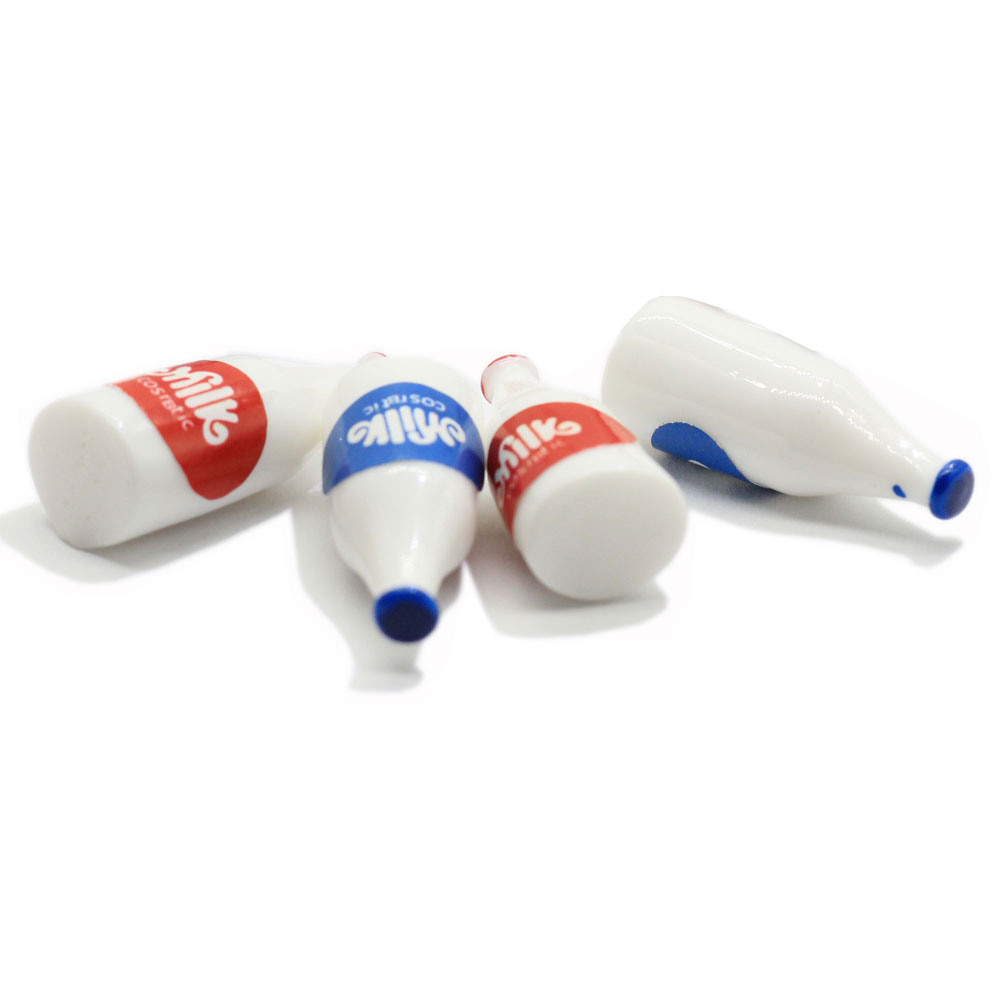 50 Pezzi Di Mini Bottiglie Di Latte In Miniatura, Accessori In Resina E Metallo Per Decorazioni Fai Da Te, Per Cornici, Cover Telefono E Gioielli