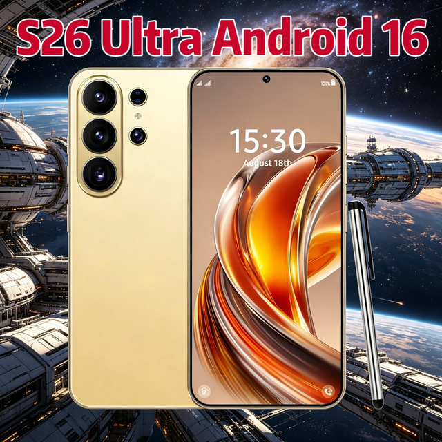 22GB+2TB S26 Ultra Android 16 7.3 inch 5G Smartphone 108MP Latest Processor Unlock Fast Speed Gaming Cheap 5G Mobile Phones