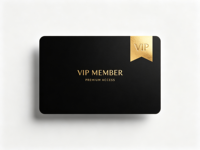 Carte magnétique VIP personnalisée en PVC avec estampage à chaud partiel en or, puce 213/215, carte cadeau d'entreprise