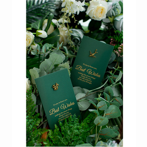 Tarjeta de Invitación de Boda Personalizada con Logotipo, Tarjeta de Agradecimiento con Sobres - Product Image 4