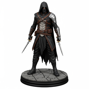 โมเดลฟิกเกอร์นักฆ่า PVC 3 มิติ ออกแบบเอง ของสะสม ของตกแต่งโต๊ะทำงาน - Product Image 3