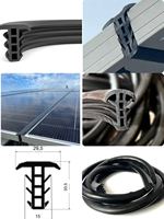 Joint d'étanchéité en caoutchouc Xinli pour panneaux solaires, profil en T, EPDM, étanche, absorption des chocs, bande d'étanchéité, service de découpe personnalisable