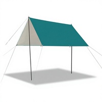 Tente de camping imperméable en tissu Oxford 150D avec revêtement argenté, 2000-3000 mm, légère, 1,4 kg, 3*4 m, pour 4-6 personnes, ouverture automatique rapide