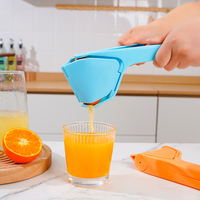 Max Juice Extractor Citroen-Lime Pers Eco-vriendelijk PP Plastic Gebruiksvriendelijk Plat Ontwerp Met Ingebouwde Zeef Blauw/Oranje