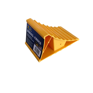 Cales de roue antidérapantes RVStar en plastique jaune, calots de roue, bloque-roues - Product Image 1